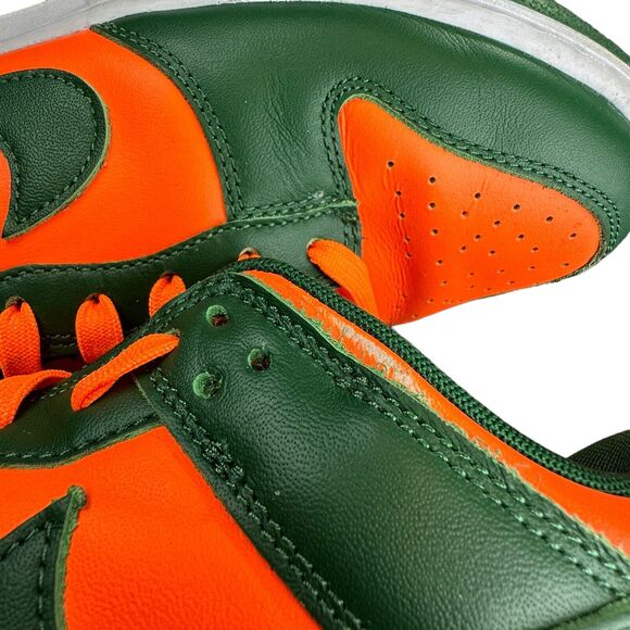 Nike Dunk Low Miami Hurricanes Green/Orange 2022 Size 9 main image 12